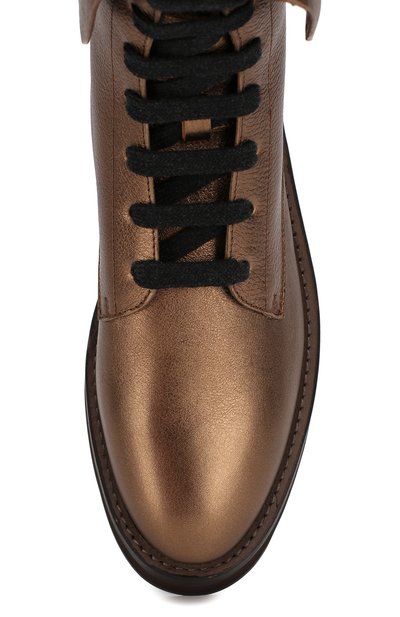 Кожаные ботинки BRUNELLO CUCINELLI, арт. MZMEG1610, фото 5