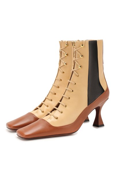 Кожаные ботильоны duck lace MANU ATELIER, арт. M002CB, фото 1