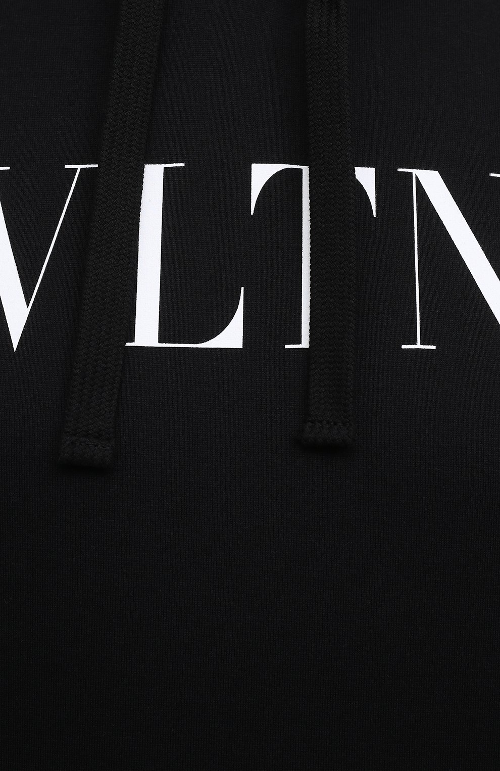 Мужской черный хлопковое худи VALENTINO купить в интернет-магазине