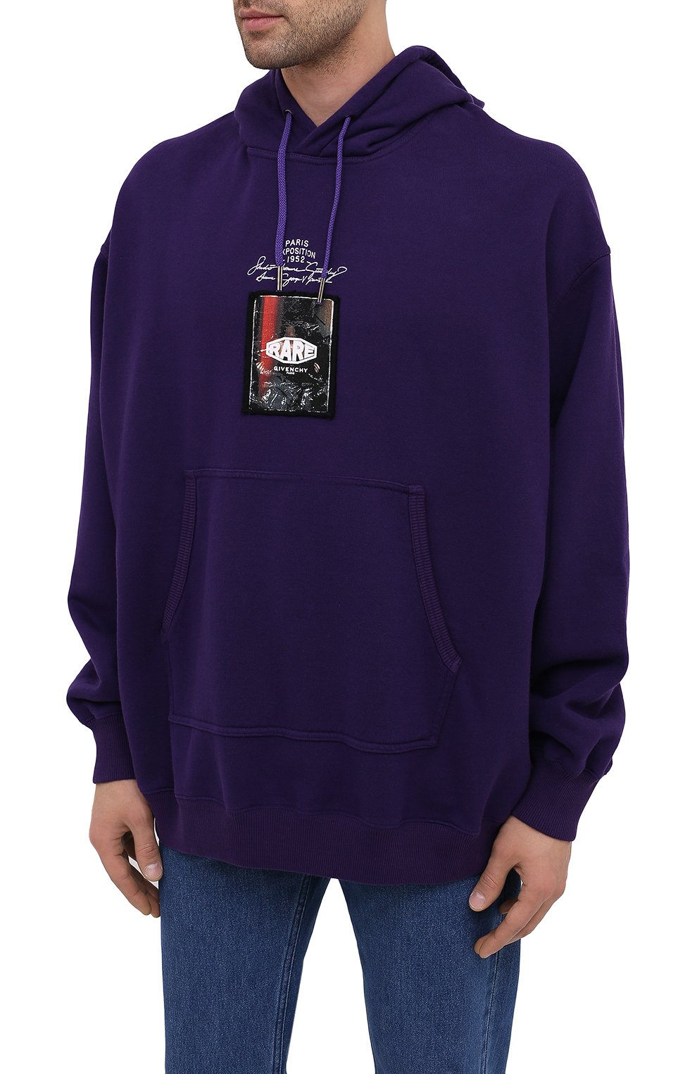 Хлопковое худи GIVENCHY, арт. BMJ08N305B, фото 3