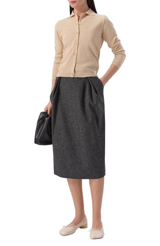 Кожаные туфли Anatomic Numeric MM6 S59WZ0092/P7561 Бежевый  S59WZ0092/P7561 Фото 3