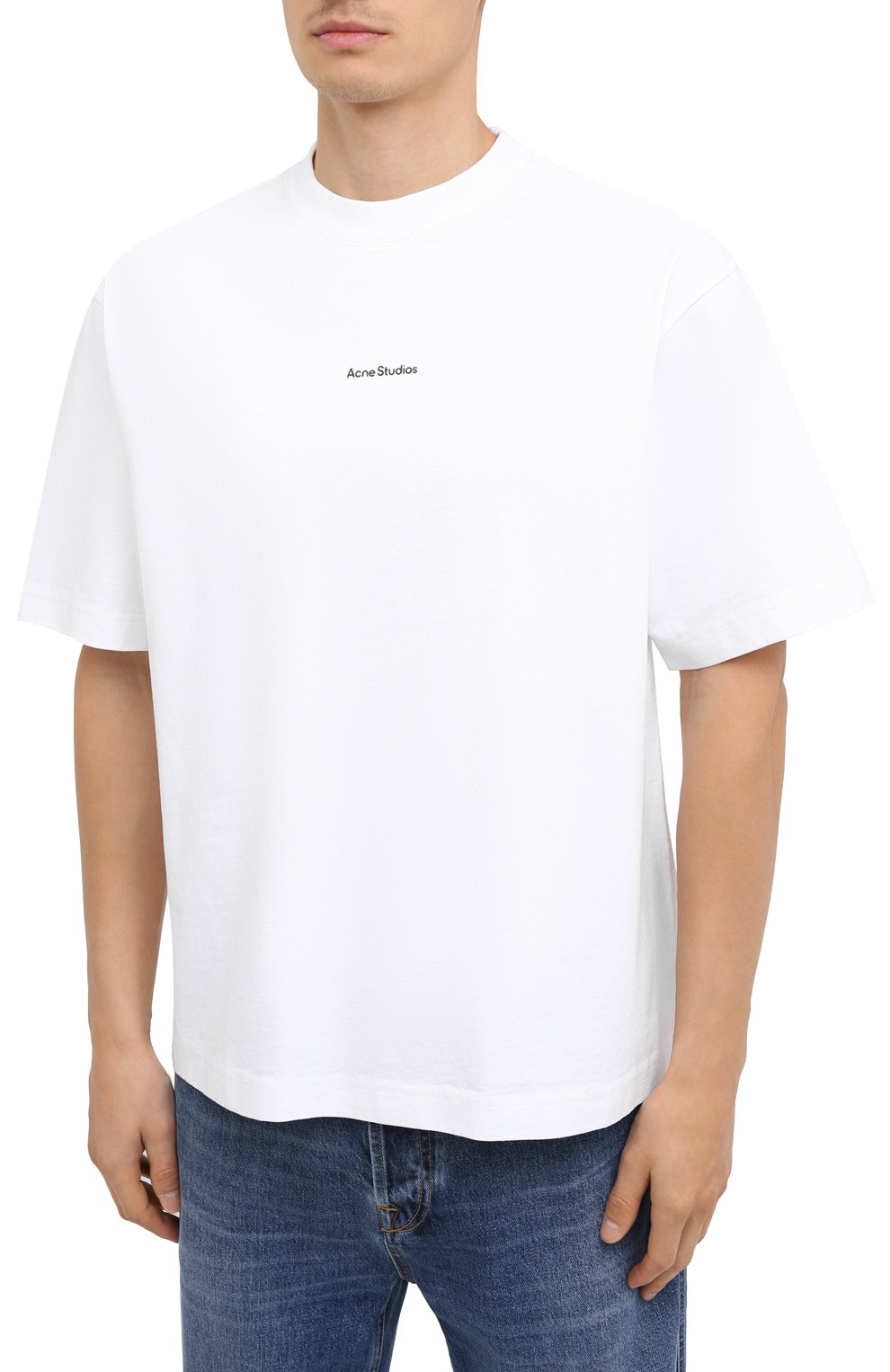 Хлопковая футболка ACNE STUDIOS, арт. BL0198, фото 3