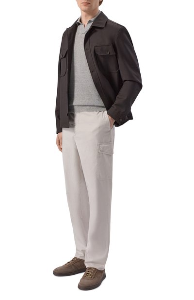 Поло изо льна и хлопка ANDREA CAMPAGNA, арт. PL1MCSK/LC14R, фото 2