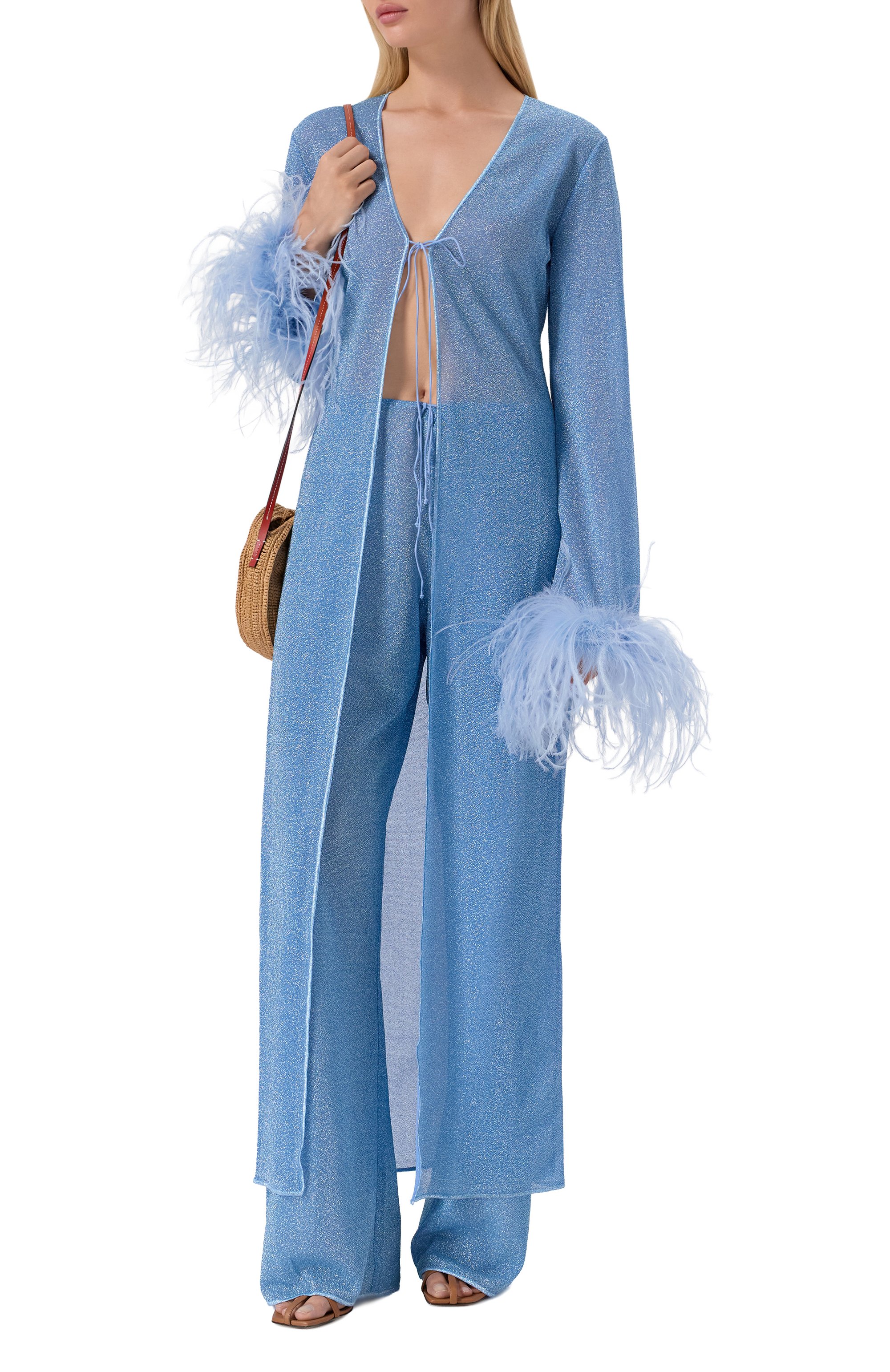 Туника с отделкой перьями OSEREE, арт. LKF257, фото 2