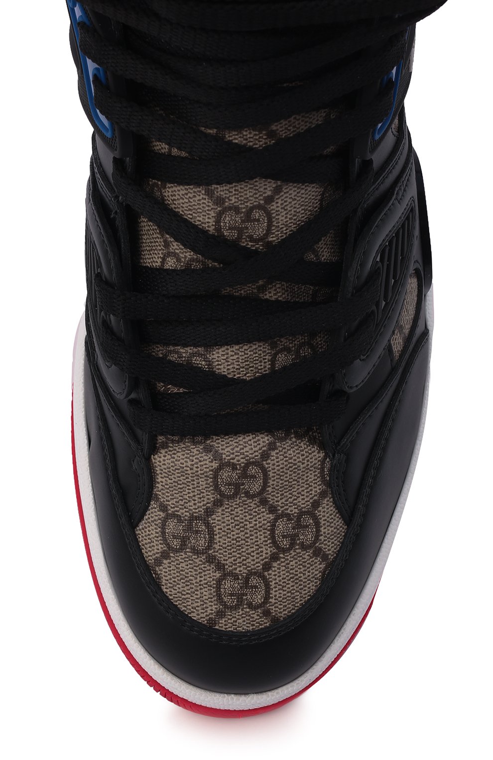 Комбинированные кеды basket GUCCI, арт. 673077/2SHG0, фото 6