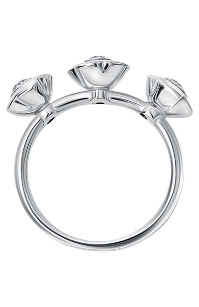 Кольцо трио с топазами MOONKA серебряного цвета по цене 14100 руб., арт. FLW-925SL-RG01-TPZ, фото 4 Кольцо трио с топазами MOONKA, арт. FLW-925SL-RG01-TPZ, фото 4