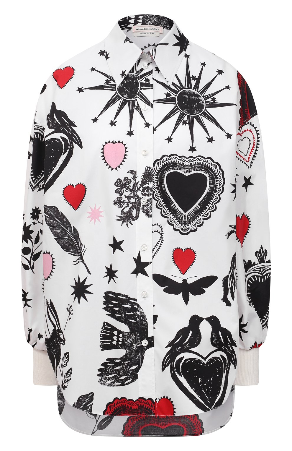 Хлопковая рубашка ALEXANDER MCQUEEN, арт. 661587/QCAEN, фото 1