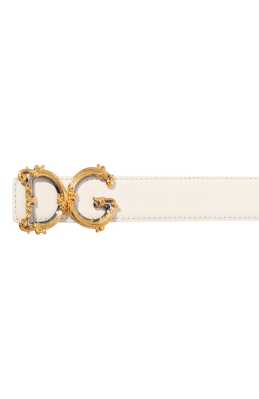 Кожаный ремень dg amor DOLCE & GABBANA белого цвета по цене 81850 руб., арт. BE1348/AZ831, фото 4 Кожаный ремень dg amor DOLCE & GABBANA, арт. BE1348/AZ831, фото 4