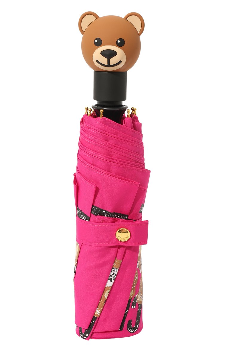 Женский складной зонт MOSCHINO фуксия цвета, арт. 8169-0PENCL0SE | Фото 4 (Материал: Металл, Текстиль, Синтетический материал; Региональные ограничения белый список (Axapta Mercury): Не проставлено; Нос: Не проставлено)
