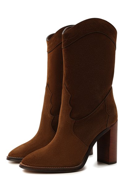 Замшевые сапоги kate SAINT LAURENT, арт. 622926/1NZ00, фото 1