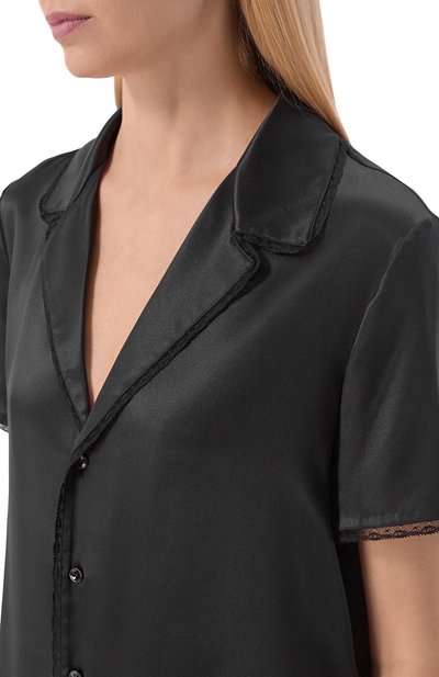 Шелковая блузка SAINT LAURENT, арт. 861081/Y7G27, фото 5