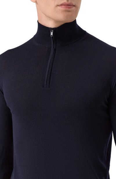 Шерстяной джемпер MVST темно-синего цвета по цене 142500 руб., арт. M0-M25.1MM.K407/44-60, фото 5 Шерстяной джемпер MVST, арт. M0-M25.1MM.K407/44-60, фото 5