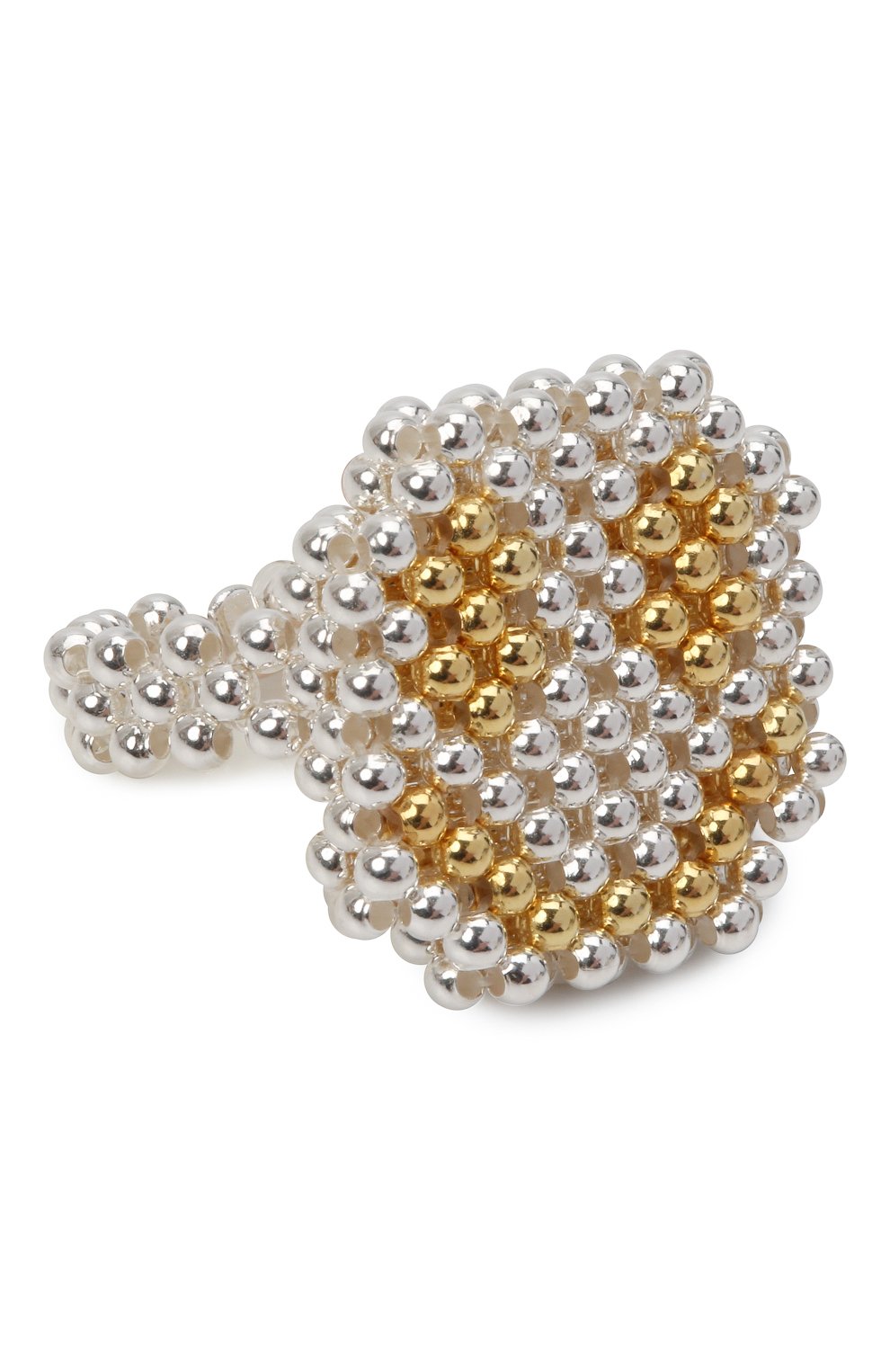 Кольцо смайл HIAYNDERFYT серебряного цвета по цене 10350 руб., арт. 1-1SLVRSMLGLD, фото 1 Кольцо смайл HIAYNDERFYT, арт. 1-1SLVRSMLGLD, фото 1