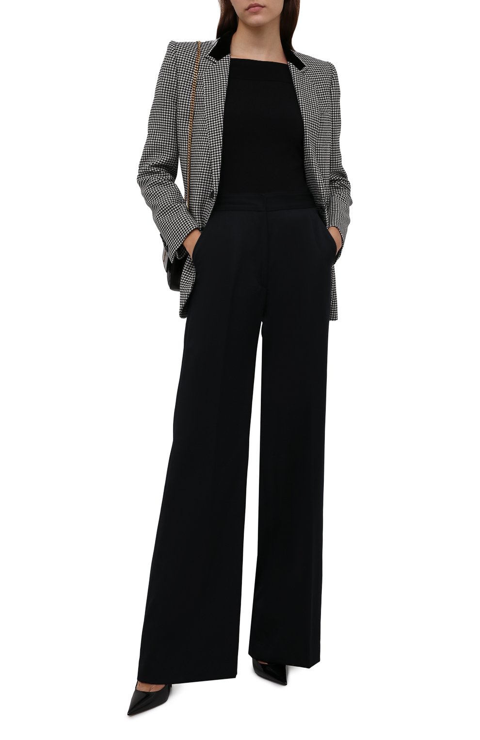 Шерстяные брюки DRIES VAN NOTEN черного цвета по цене 78400 руб., арт. 212-010915-3231, фото 2 Шерстяные брюки DRIES VAN NOTEN, арт. 212-010915-3231, фото 2