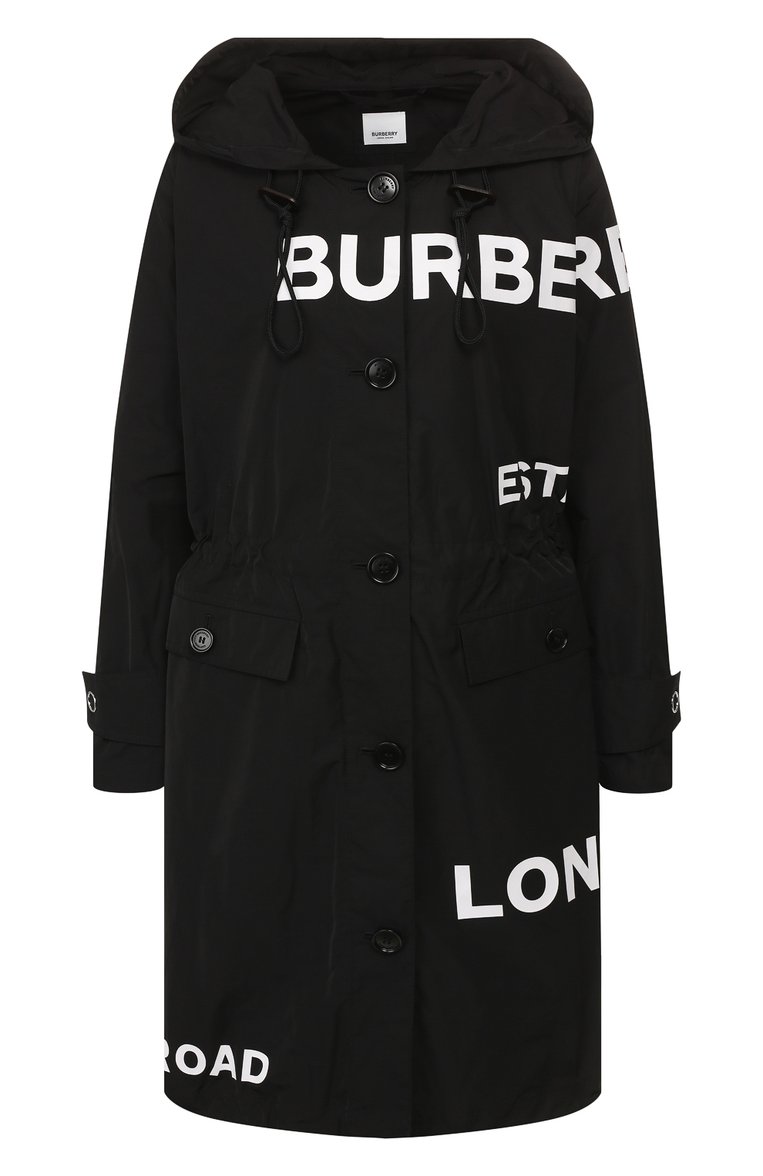 Женский плащ polperro BURBERRY черного цвета, арт. 8017230 | Фото 1 (Рукава: Длинные; Длина (верхняя одежда): До колена; Материал внешний: Синтетический материал; Стили: Кэжуэл; Статус проверки: Проверена категория; Кросс-КТ: дождевики, Куртка; Материал сплава: Проставлено; Драгоценные камни: Проставлено)