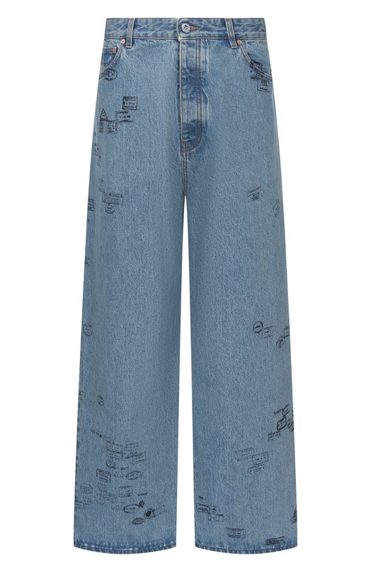 Джинсы VETEMENTS ME76DP075NP/2804 DENIM Синий ME76DP075NP/2804 DENIM