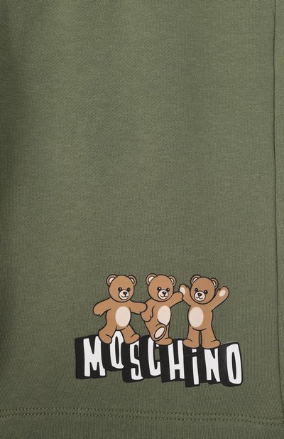 Хлопковые шорты MOSCHINO, арт. HUQ02M/LCA89_001, фото 3