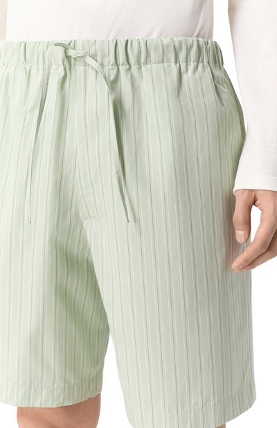 Хлопковые шорты DRIES VAN NOTEN светло-зеленого цвета по цене 57550 руб., арт. 020931/3021, фото 5 Хлопковые шорты DRIES VAN NOTEN, арт. 020931/3021, фото 5