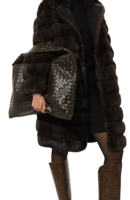 Сумка Hop large Bottega Veneta 763970-V3IV1 Хаки  763970-V3IV1 Фото 2