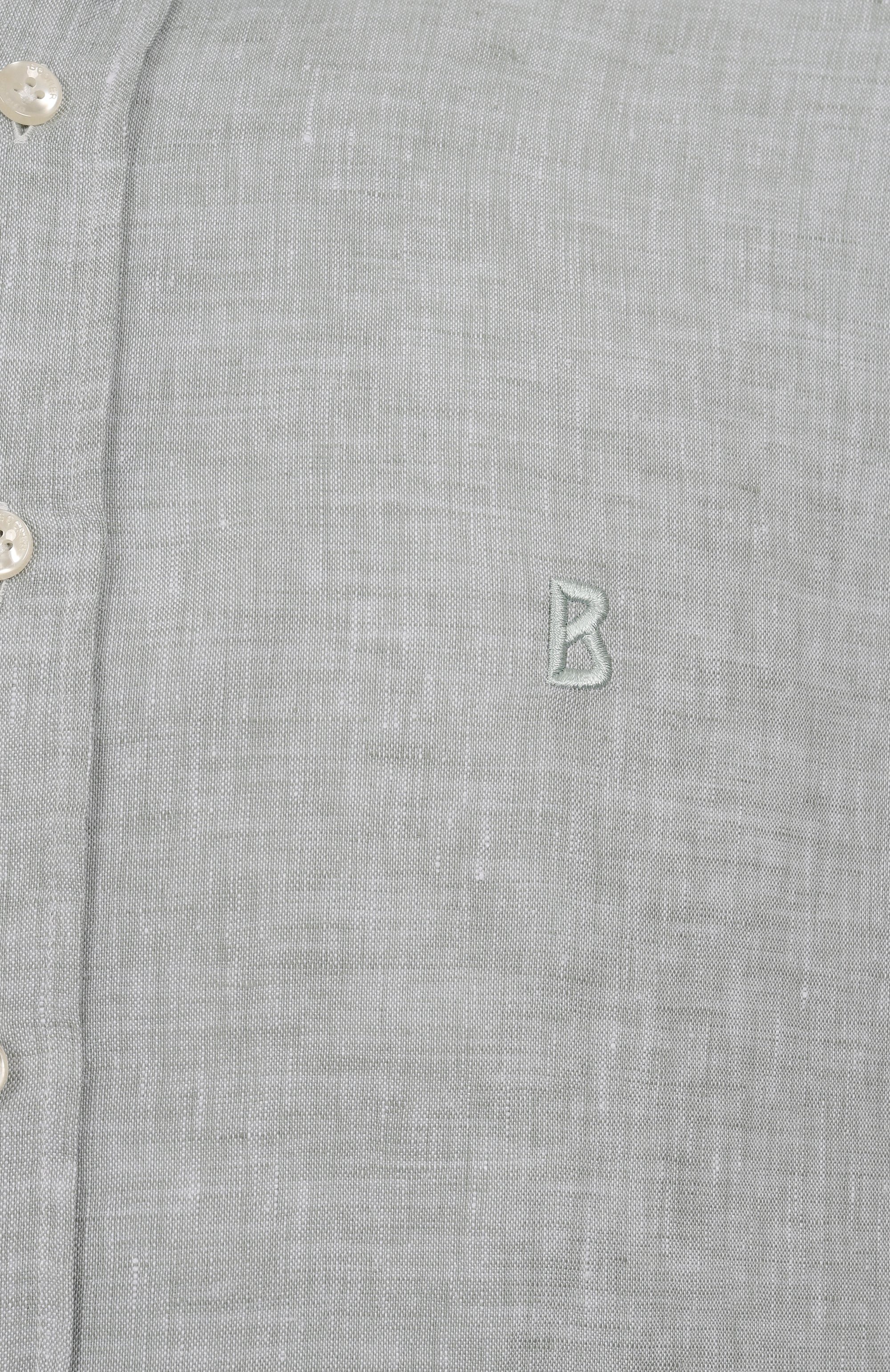 Льняная рубашка BOGNER светло-зеленого цвета по цене 24900 руб., арт. 58842973, фото 6 Льняная рубашка BOGNER, арт. 58842973, фото 6