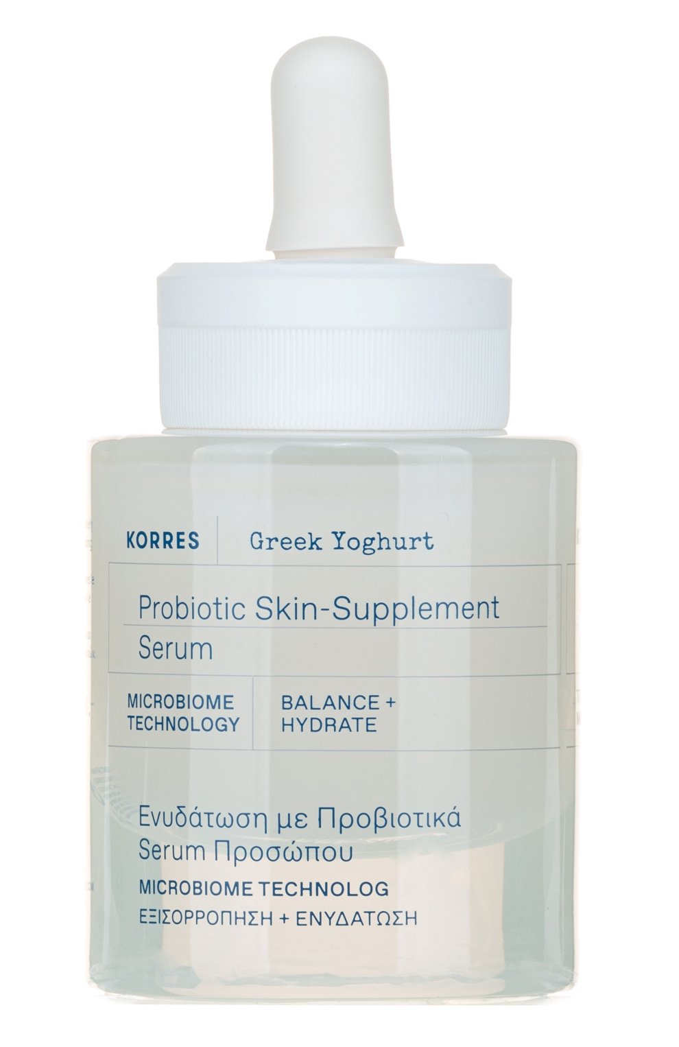 Поддерживающая кожу сыворотка с пробиотиками и йогуртом (30ml) KORRES бесцветного цвета по цене 4590 руб., арт. 5203069106491, фото 1 Поддерживающая кожу сыворотка с пробиотиками и йогуртом (30ml) KORRES, арт. 5203069106491, фото 1