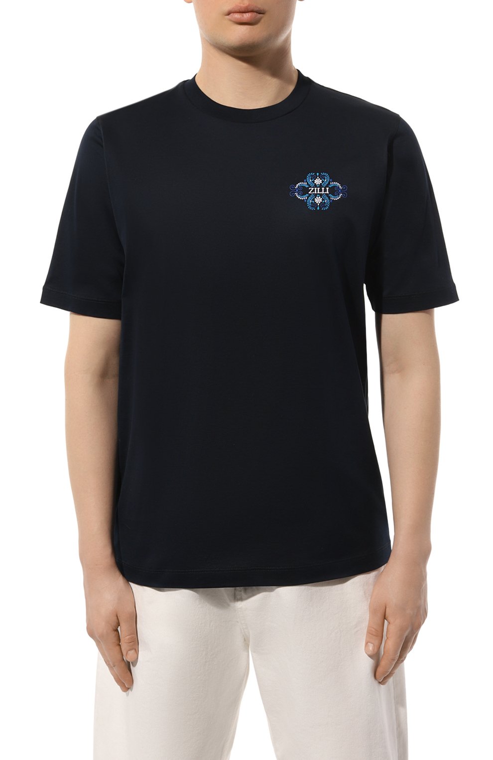 Хлопковая футболка ZILLI, арт. TSR001M0110VZMX00, фото 3