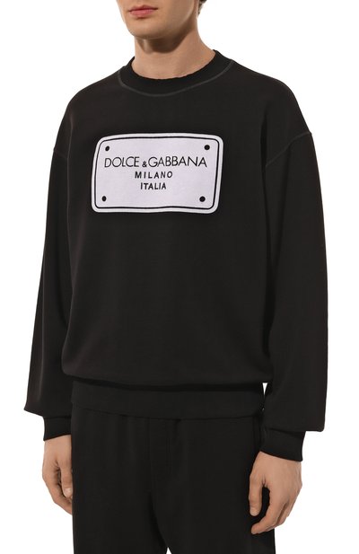 Хлопковый свитшот DOLCE & GABBANA, арт. G9AHSZ/G7NRT, фото 3