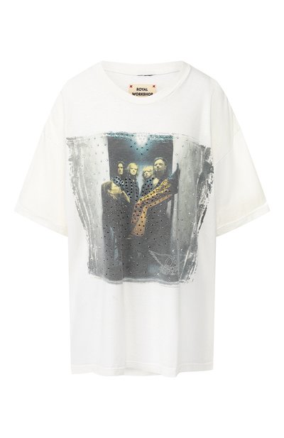 Женская хлопковая футболка ROYAL WORKSHOP, арт. ST0NED TEE FR0NT+BACK