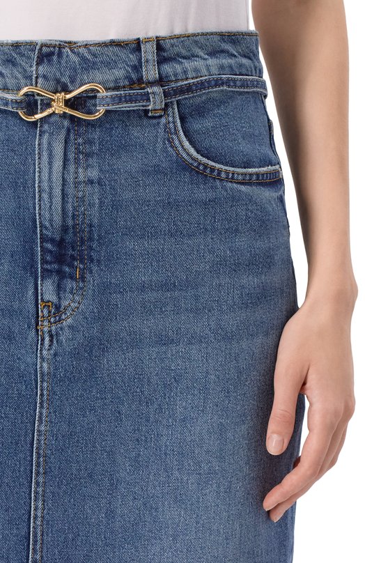 Джинсовая юбка HUGO 50550747 Синий  50550747 Фото 5