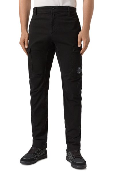 Хлопковые брюки-карго C.P. COMPANY черного цвета по цене 30800 руб., арт. 19CMPA068A005529G, фото 3 Хлопковые брюки-карго C.P. COMPANY, арт. 19CMPA068A005529G, фото 3