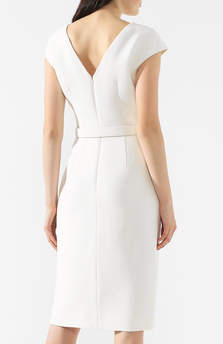 Платье из смеси шерсти и шелка OSCAR DE LA RENTA, арт. 19RN608SWR, фото 4