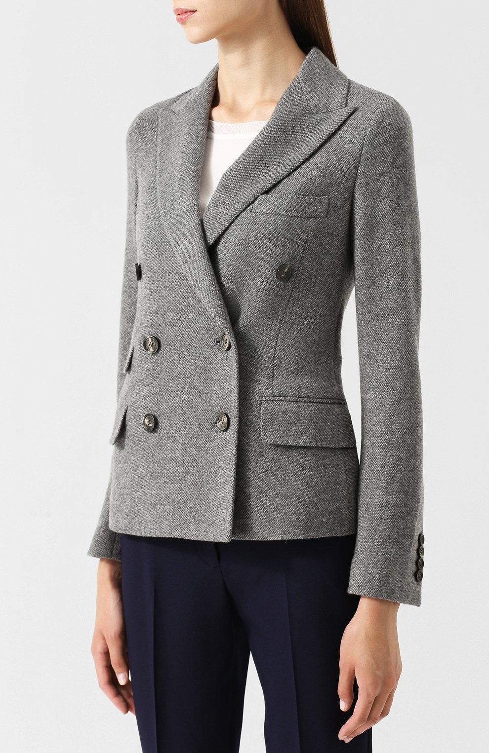 Двубортный кашемировый жакет RALPH LAUREN, арт. 290719534, фото 3