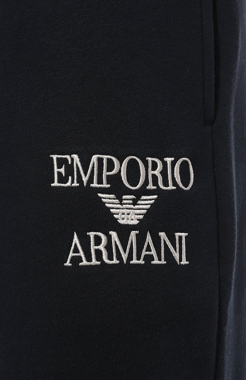 Джоггеры EMPORIO ARMANI темно-синего цвета по цене 12800 руб., арт. 111873/3F571, фото 5 Джоггеры EMPORIO ARMANI, арт. 111873/3F571, фото 5