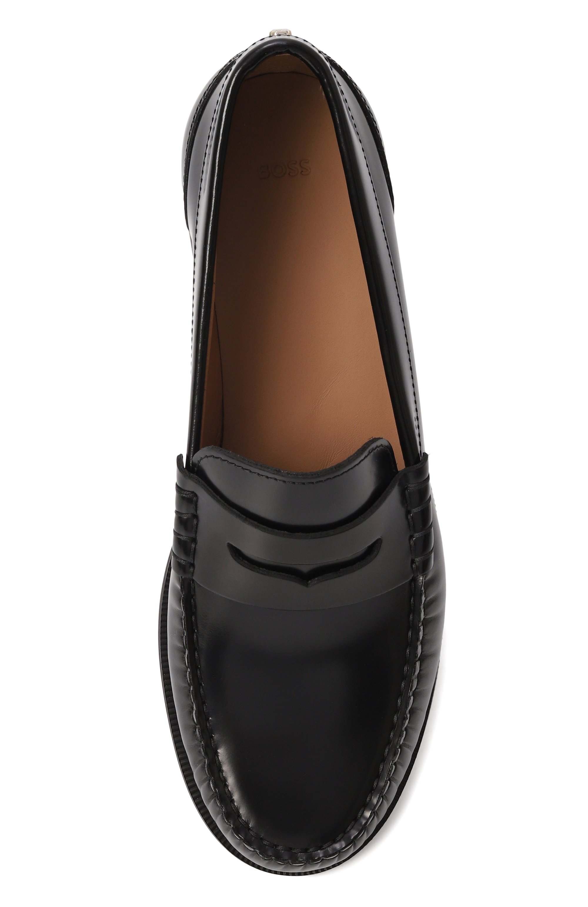 Кожаные пенни-лоферы lycia BOSS черного цвета по цене 29850 руб., арт. 50536344, фото 6 Кожаные пенни-лоферы lycia BOSS, арт. 50536344, фото 6