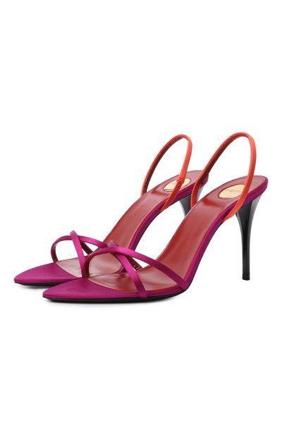Женские текстильные босоножки justify 90 SAINT LAURENT, арт. 869739/9QNA2