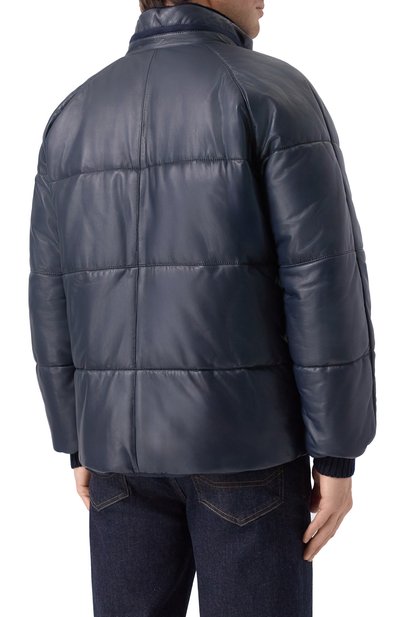Кожаный пуховик KITON, арт. UW2238V0416H02, фото 4