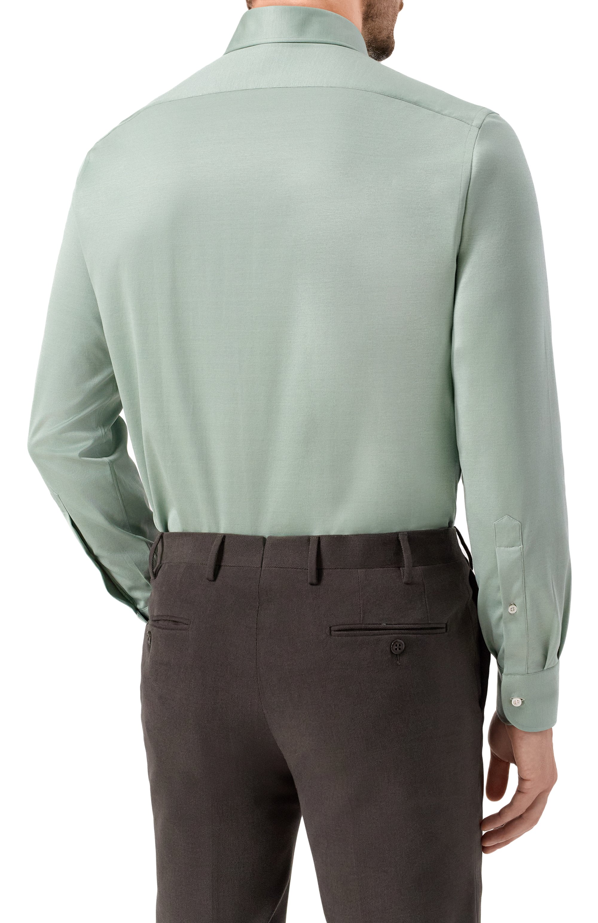 Хлопковая сорочка MVST, арт. SLIM/GABRIELLE/R0UND/1628-JERSEY (INTERL0CK), фото 4