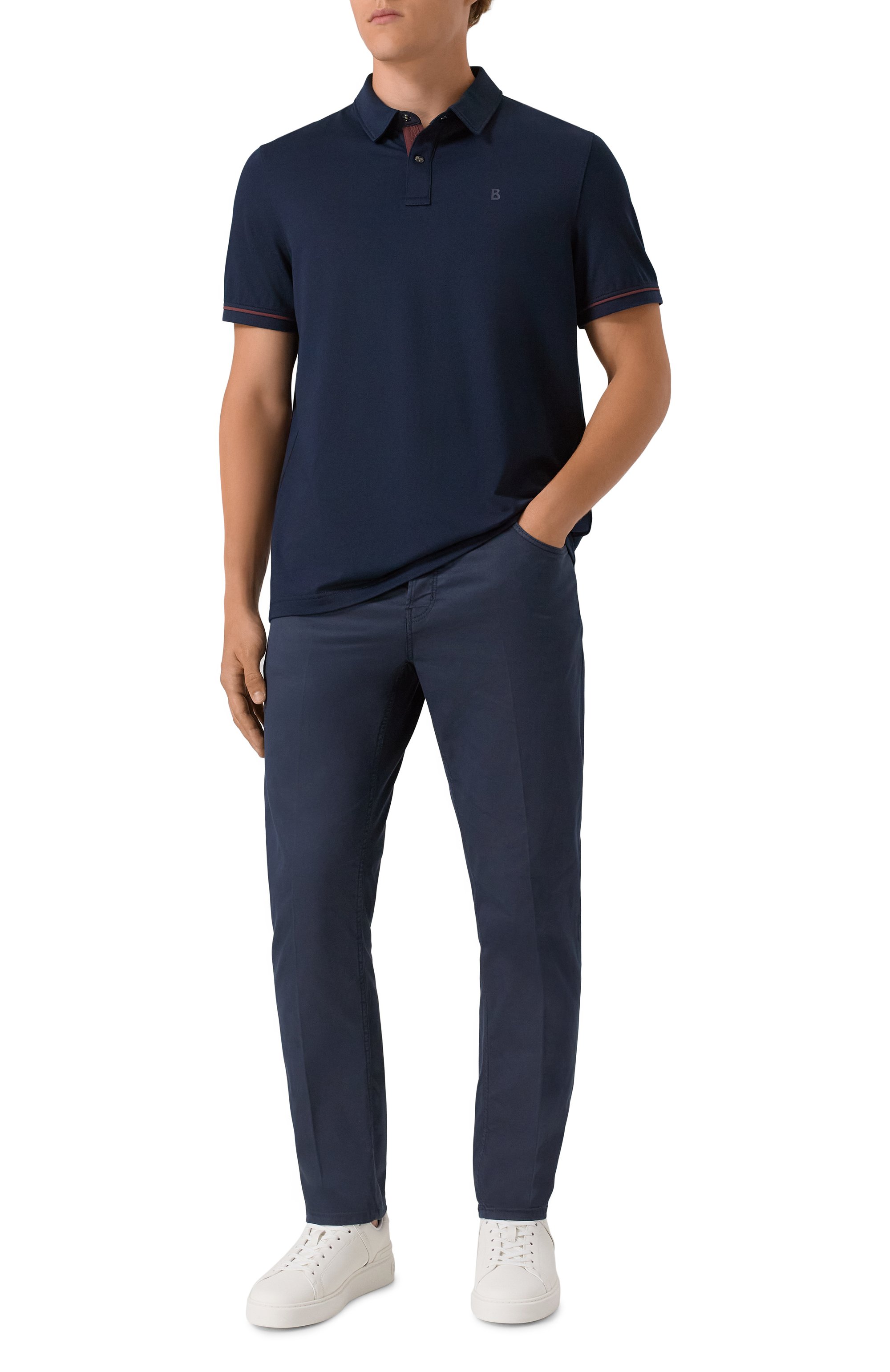 Поло BOGNER темно-синего цвета по цене 17100 руб., арт. 58102727, фото 2 Поло BOGNER, арт. 58102727, фото 2