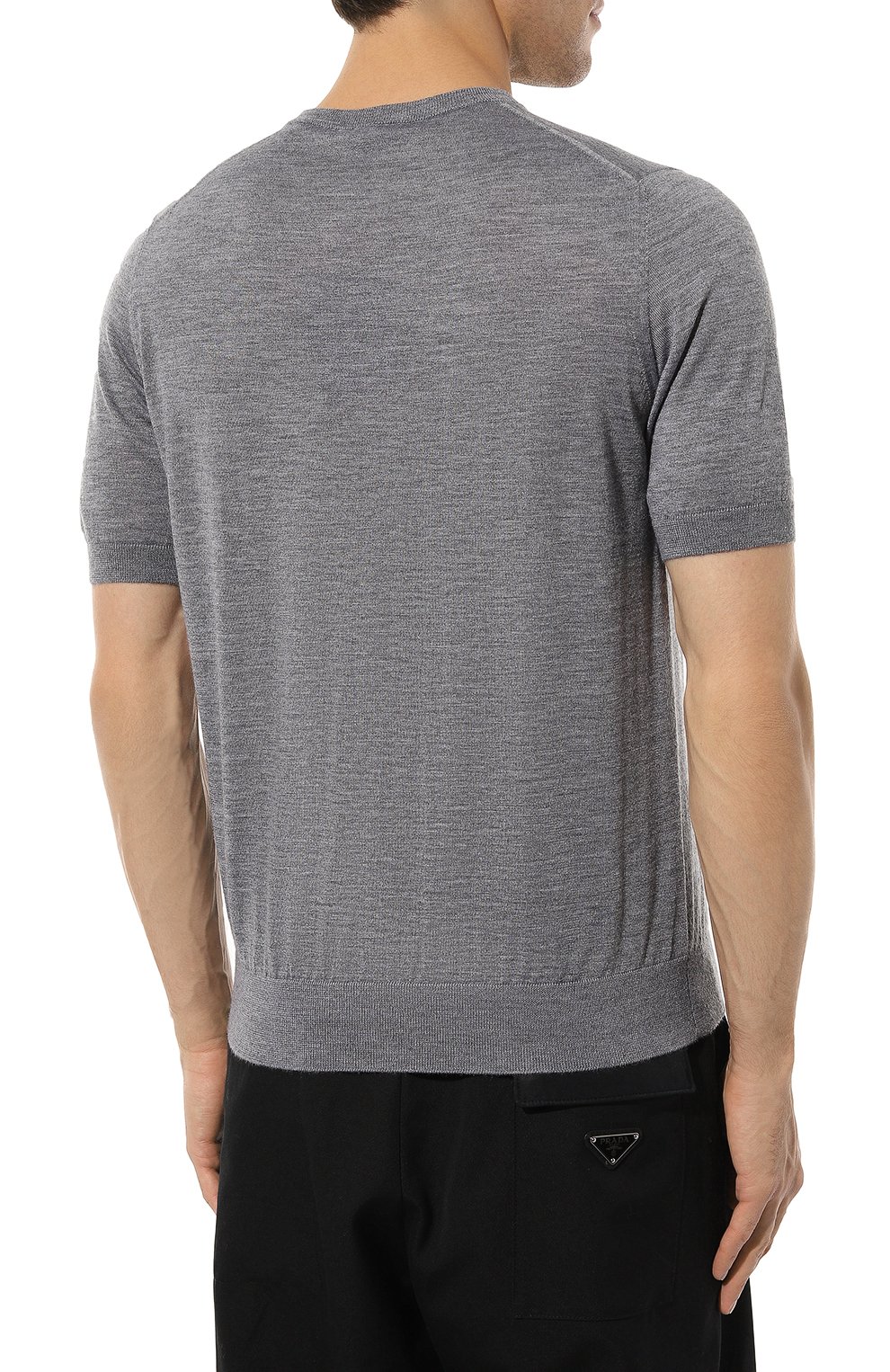 Джемпер из кашемира и шелка COLOMBO серого цвета по цене 78650 руб., арт. MA00338/2-56JA, фото 4 Джемпер из кашемира и шелка COLOMBO, арт. MA00338/2-56JA, фото 4