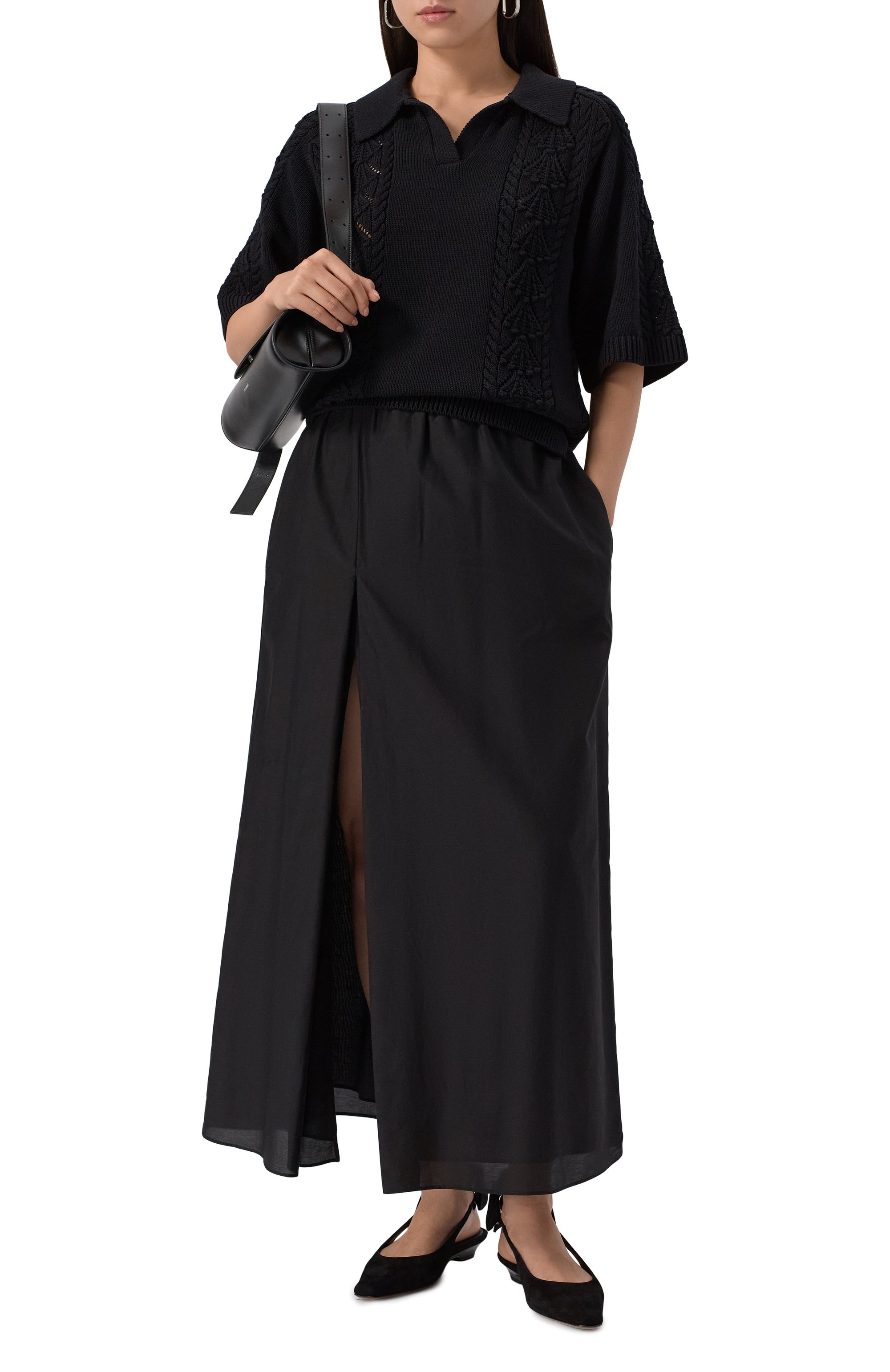 Хлопковое поло LOULOU DE SAISON, арт. KINA, фото 2