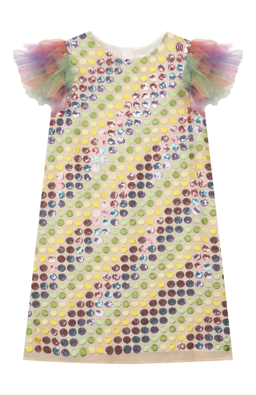 Платье CHARABIA разноцветного цвета по цене 13250 руб., арт. FA55C/10Y-12Y, фото 1 Платье CHARABIA, арт. FA55C/10Y-12Y, фото 1