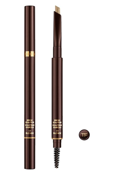 Карандаш для бровей с рефиллом brow sculptor, оттенок blonde TOM FORD бесцветного цвета, арт. T5JJ-01 | Фото 1 (Статус проверки: Проверена категория)