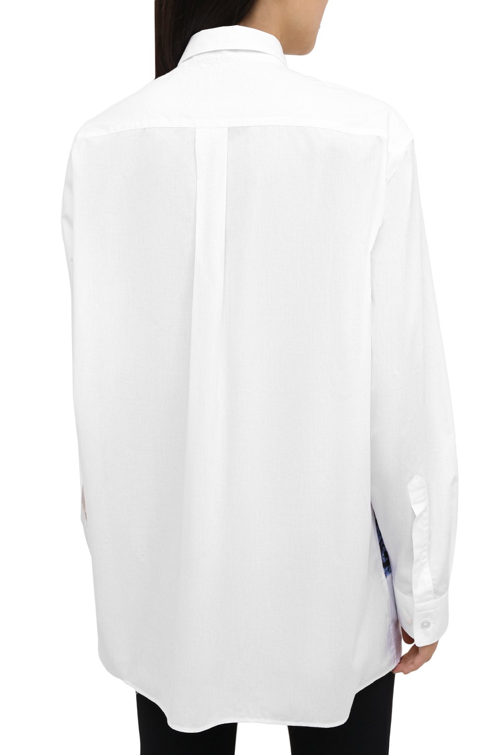 Хлопковая рубашка STELLA MCCARTNEY синего цвета по цене 64800 руб., арт. 601943/SPN09, фото 4 Хлопковая рубашка STELLA MCCARTNEY, арт. 601943/SPN09, фото 4