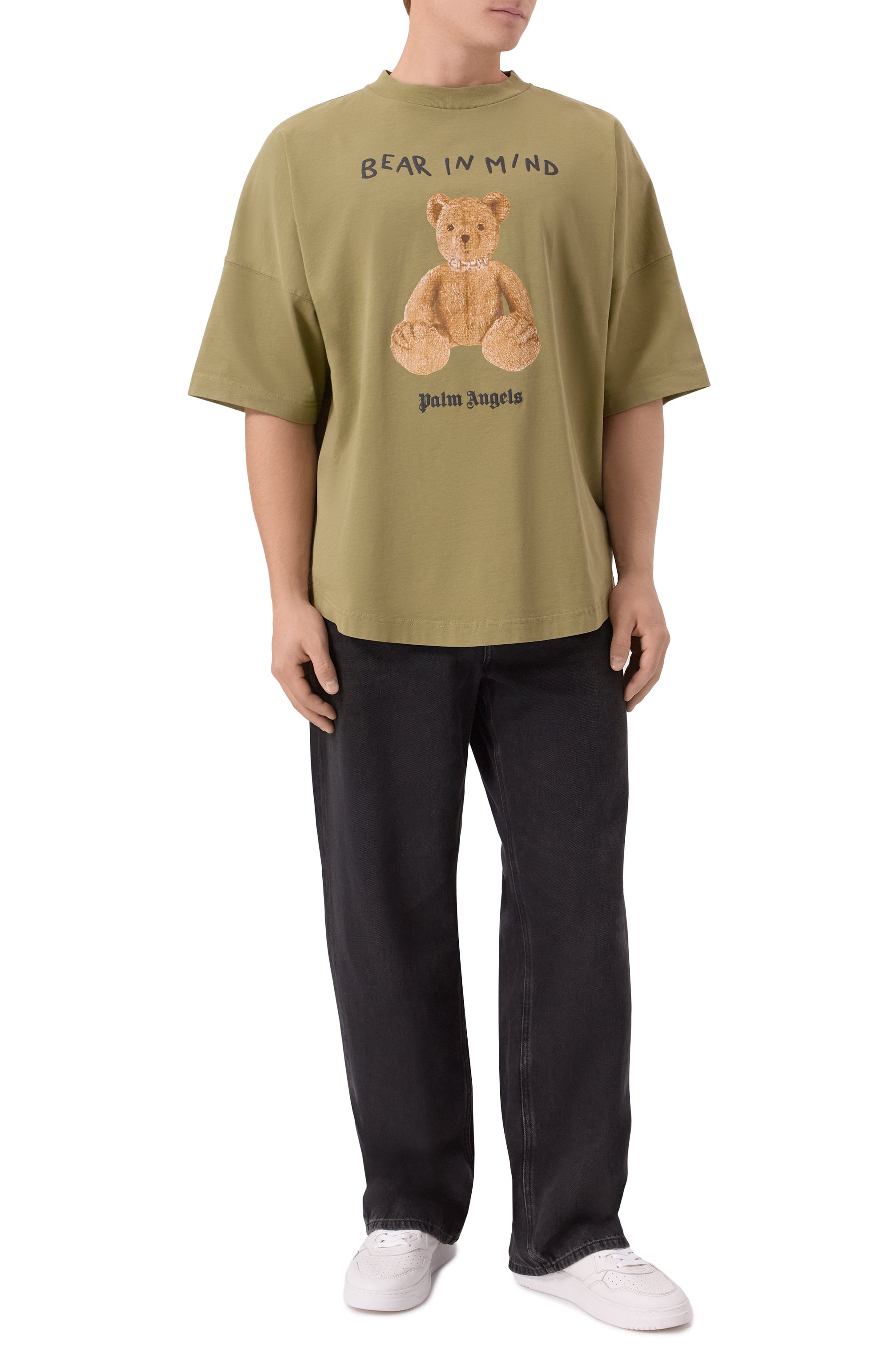 Хлопковая футболка PALM ANGELS, арт. PMAA10BF25JER004, фото 2