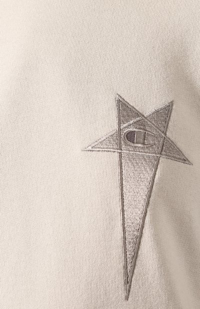 Хлопковый свитшот rick owens x champion RICK OWENS, арт. CW20S0008/113639, фото 5