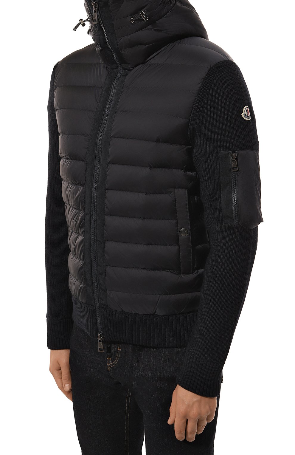 Комби нированный кардиган MONCLER, арт. 9B508-00-A9340, фото 3