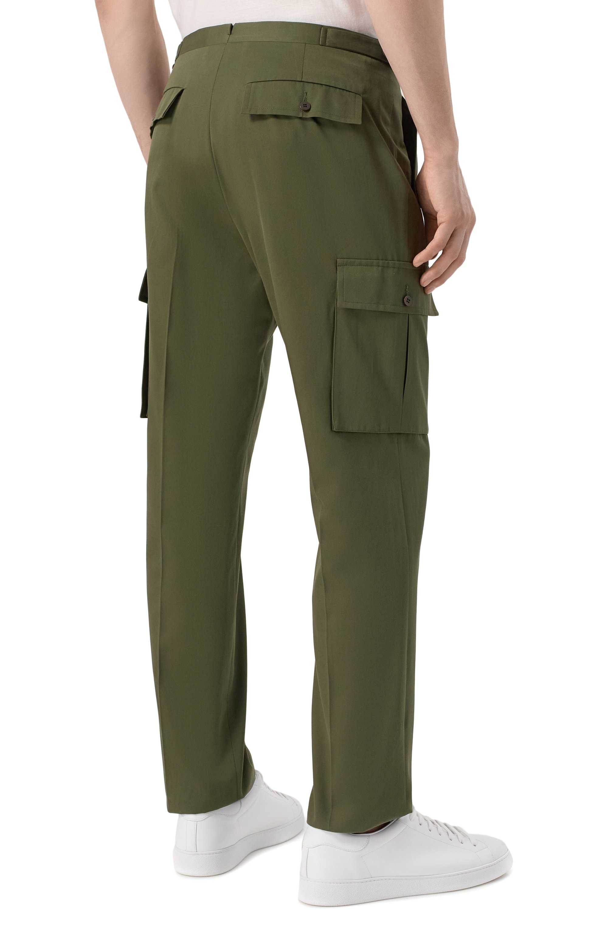 Хлопковые брюки-карго KITON, арт. UPN05K0647E08, фото 4