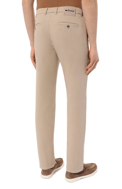 Брюки из хлопка и шелка KITON, арт. UFPPEK0606D, фото 4