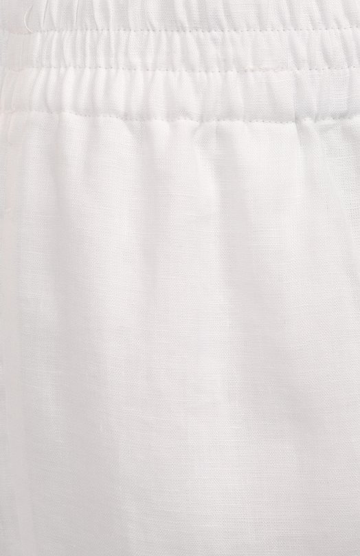 Льняные брюки Emporio Armani EW001575/TE14012 Белый  EW001575/TE14012 Фото 6