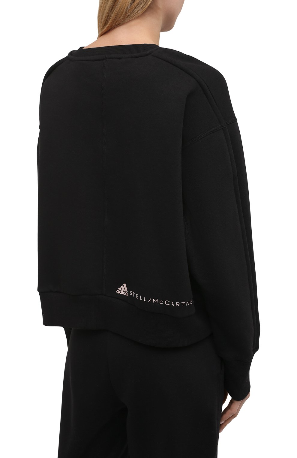 Хлопковый свитшот ADIDAS BY STELLA MCCARTNEY черного цвета по цене 12350 руб., арт. FU0720, фото 4 Хлопковый свитшот ADIDAS BY STELLA MCCARTNEY, арт. FU0720, фото 4